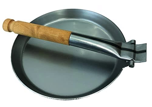 Stabilotherm JÄGARSTEKPANNA Original Carbon Steel Frying Pan with Foldable Birch Handle, for Outdoor Indoor Cooking, Camping, Travel-Friendly — view 5