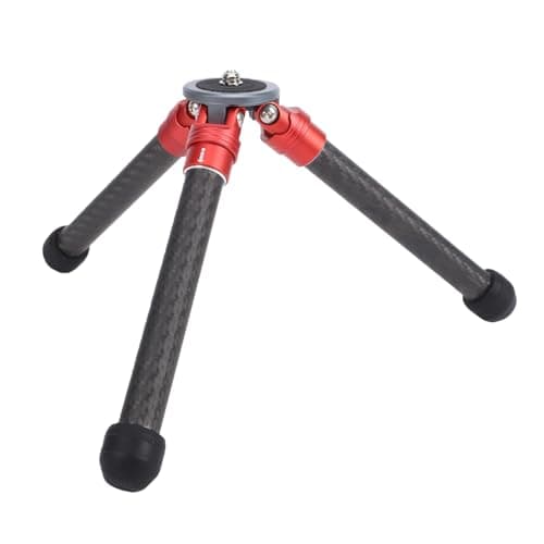Sorandy Tabletop Tripod, Lightweight Carbon Fiber Ergonomic Retracted Rubber Pad, Small Desktop Tripod Handle with Versatile Expansion Options, for Mobile Phone Camera Projector — view 3