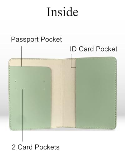 GroomBrideGifts Hubby and Wifey Passport Wallet, Wedding Gifts for Couples, Passport Holder for Travel, Honeymoon Travel Essentials, B Wifey & Hubby, 5 * 6 — view 3