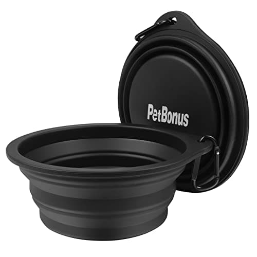 PetBonus 2-Pack Collapsible Dog Bowls, Portable Travel Dog Water Food Bowls — view 2