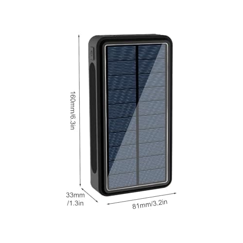Solar Power Bank 20000mAh Waterproof Battery Pack Built-in LED Flashlight — view 5