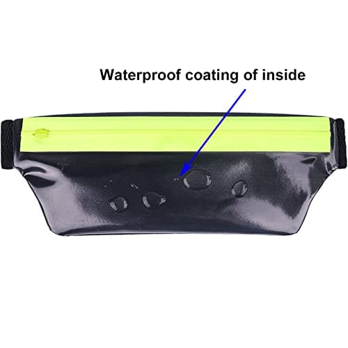 Baikeen Running Belt,Slim Fanny Pack Exercise Running Waist Belt Bag for Phone Women Men Runners Gym(Black) — view 5