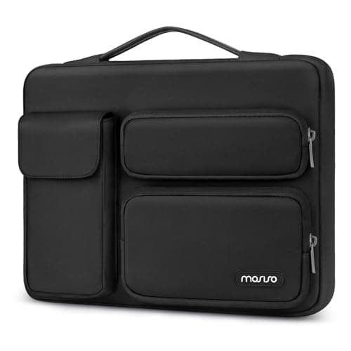 MOSISO 360 Protective Laptop Case 13.3 inch Side Open Bag, Black