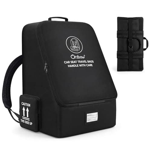 Orzbow Padded Car Seat Travel Bag, Universal Car Seat Bag for Airplane