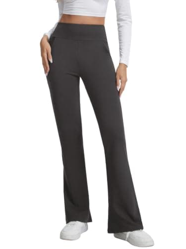 Thermal Leggings Women Fleece Lined Flared Leggings Women pants Winter — view 2