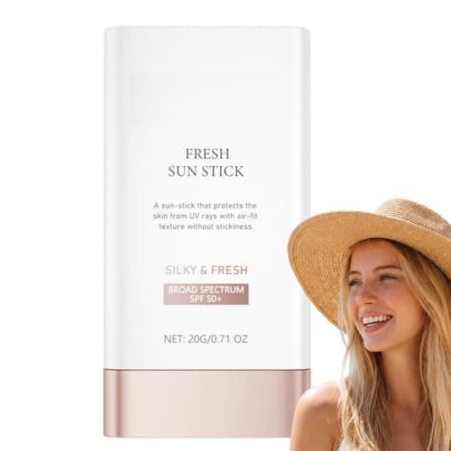 Sun Cream SPF 50 Stick for Face and Body,Lightweight Water Resistant Sunscreen Stick with Invisible Non-Greasy Finish,Portable SPF Sun Screen for Travel,Hiking,Beach & Outdoor Activities