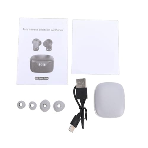 Cosiki Wireless Bluetooth Earbuds for Travel Noise Cancelling AI Translator Easy Operation Stylish Design (Gray)