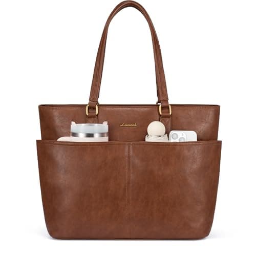 LOVEVOOK Laptop Handbags for Women, 15.6" Large Tote Bags, Ladies Work Bag