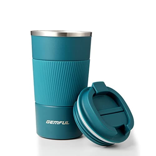 GEMFUL 510ml Thermal Coffee Cup Insulated Stainless Steel Travel Tumbler