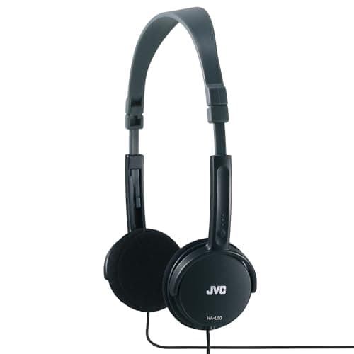 JVC Wired Lightweight Headphones - Black, ‎HA-L50-B-E