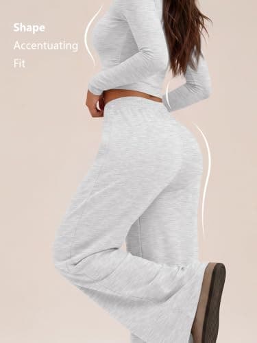LILLUSORY Lounge Wear Sets for Women UK Airport Tracksuits Oatmeal Grey S — view 4