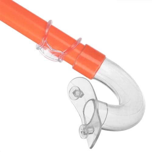 Hardys Kids Snorkel Set - Two Piece Snorkel Mask & Mouthpiece, Adjustable Strap, Comfortable Fit, Watertight Seal, Clear View Lenses, Orange — view 3