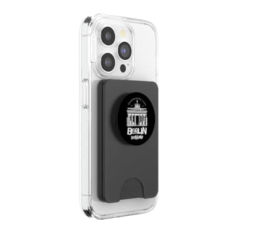 Vintage Berlin Germany s Travel Brandenburg Gate PopSockets PopWallet for MagSafe — view 4