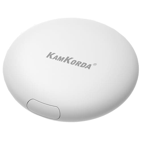 KamKorda Smart Tag Tracker, Bluetooth Key Finder, GPS Tracker Tag for Keys, Wallet, Pets, Luggage Tracking Device Compatible with iOS – White (White - 1 Pack)