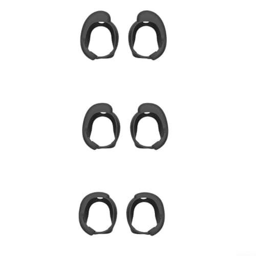 Silicone Ear Tips for Bose Earbuds, Soft Replacement Earplugs with Noise Isolation, Custom Fit Design for Secure Comfort, For Easy to Clean, 6-Pack(Black)
