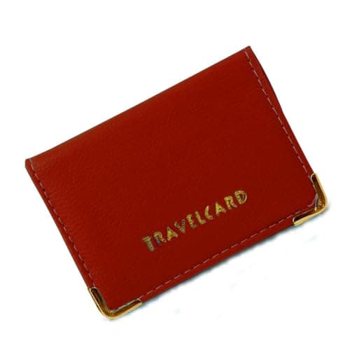 BML Travel Cards Oyster Bus Pass Wallet | Stylish and Pocket Size Rail Card Cover Case, Credit Card ID and Ticket Cover Holder Perfect as a Gift for Commuters (Maroon)