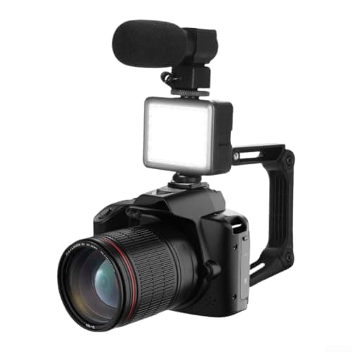 ABS Dual Lens Camera 3.0 Inch Screen 4K Video(white) — view 2