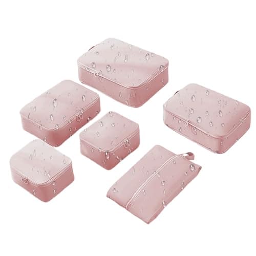 Packing Cubes 6 Pieces Lightweight Traveling Storage Pouch