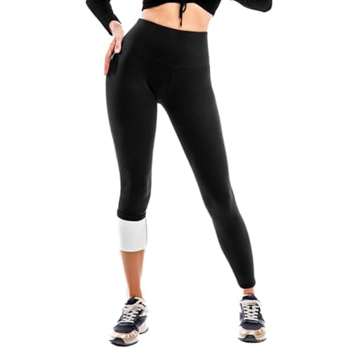 SINOPHANT Fleece Lined Leggings for Women Thermal Winter Thick Black M