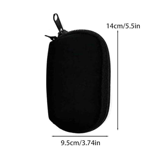 General Earphone Organizer, Water Resistant Structure, Lightweight Portable Bag with Flexible Compartment for Travel, Small Neoprene Earphone Holder — view 2