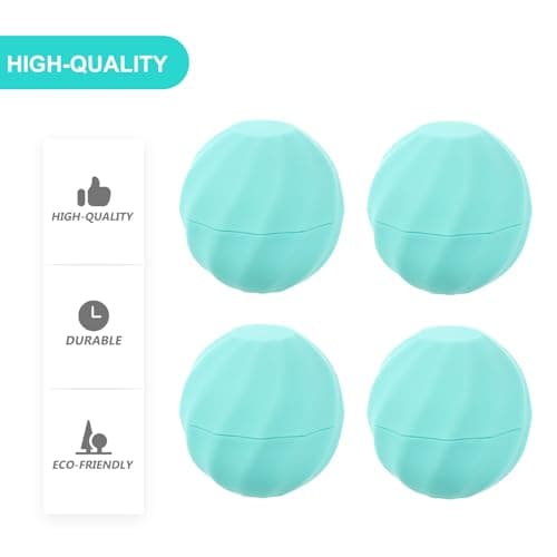 10 Pack Refillable Plastic Lip Balm Sphere Containers — view 6
