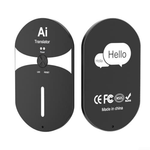 HaloModora Handheld AI Translator Device, 140+ Languages for instant Translation, Online Offline Capability, Lightweight Interpreter for Students and Travelers, Grey(Gray) — view 6