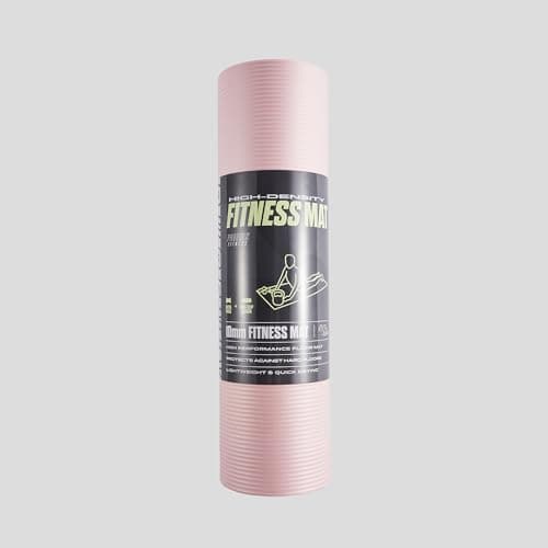 Phoenix Fitness RY1547 Exercise NBR Fitness Yoga Mat - Double Sided Anti Slip High Density Floor Mat - 185 x 61 cm - 15mm Thick with Carry Strap, Pink — view 5