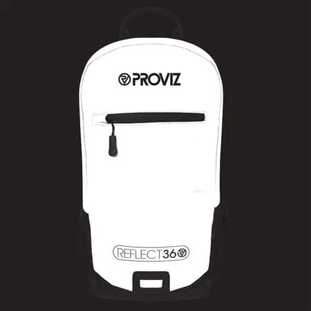 Proviz REFLECT360 Fully Reflective 20L Backpack - Silver Hi Vis Rucksack for Cycling, Running, Hiking, Large Capacity, Water Resistant, Waist Straps, Breathable Back Panel, Reflective Bag — view 2