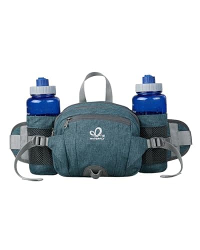 Waterfly Hiking Waist Fanny Pack Bum Bag with Bottle Holder