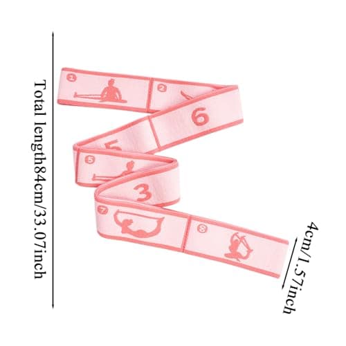 Stretch Bands for Exercise 8-Section Elastic Fitness — view 5