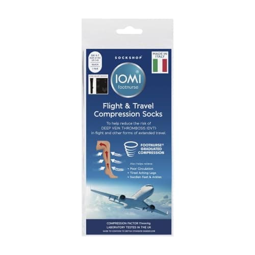 IOMI - Ladies Travel Flight Graduated Compression Socks — view 4