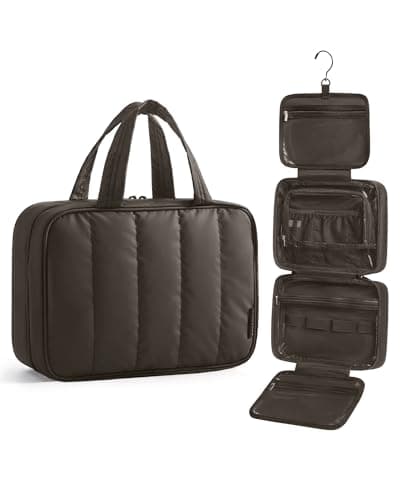BAGSMART Hanging Travel Toiletry Bag with 360° Hook, Waterproof Wash Bag