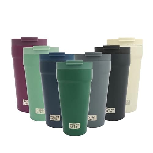 Polar Gear 470ml Coffee Cup Travel Mug, Insulated Coffee Cup w/Closure Lid