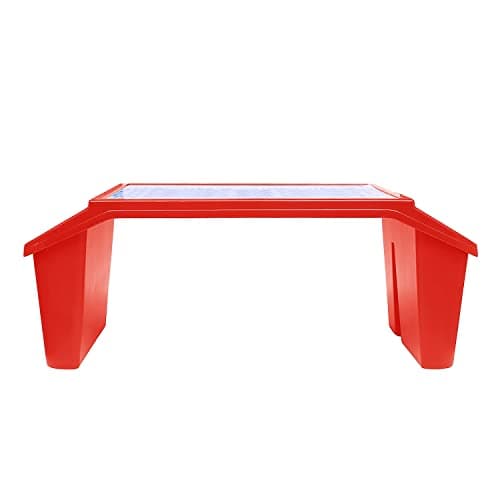 JMS we create smile - Plastic Activity Tray Portable Laptop Desk - Red Colour Large Lap Table Multipurpose Travel Tray for Girls & boys (Red) — view 3