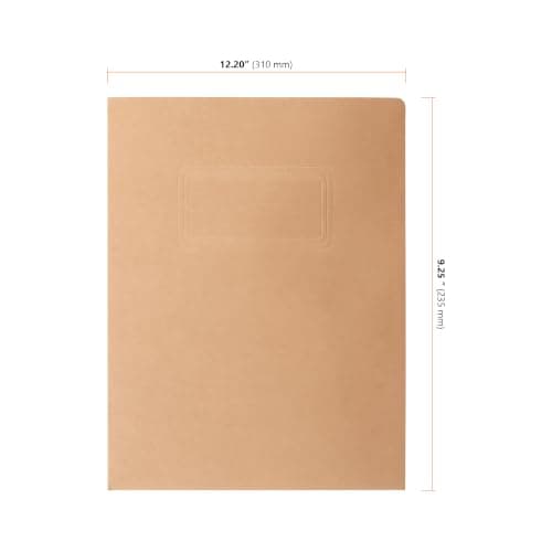 SEUNMUK 30 Pack A4 Kraft Paper File Folders with Dual Card Slot — view 2