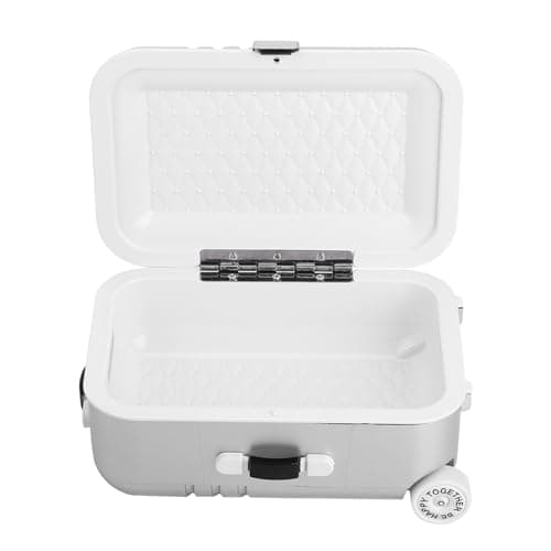Cosiki Different Gift Kids Suitcase Toy Cute Plastic Rolling Suitcase Mini Luggage Box(Silver) — view 4