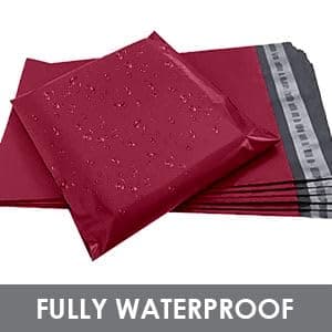 BANGYPOST Red Mailing Bags 6 x 9 Inch (50 Pack) – Heavy Duty Waterproof Self Seal Poly Mailers, Tear Resistant Postal Bags for Clothing, Parcels, Vinted & Small Business Packaging — view 5