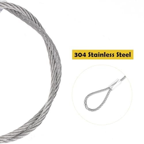 31cm 15mm Outdoor Travel Security Cable Lock Anti Theft Luggage Lock Safety Cable Braided Steel Coated Wire Flexible Steel Cable Security Wire Rope with Double Loop Fit for Padlock Disc Lock(5 Pack) — view 3