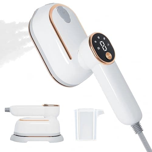 HRDZML Travel Steamer for Clothes,1400W Travel Iron,10-Second Rapid Heat-Up