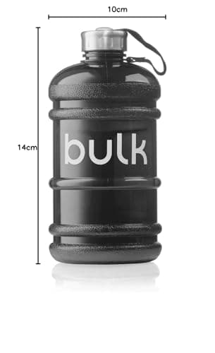 Bulk Half Gallon Water Bottle, Gunmetal Black, 2.2 Litre — view 2