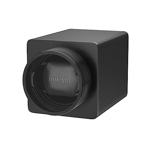 DUKWIN Single Watch Winder Box for 1 Automatic Watches Quiet Motor, 5 TPD