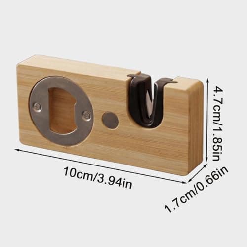 Magnetic Bottle Opener - Multi Tool with Cutter Sharpener - Fridge Mount — view 2