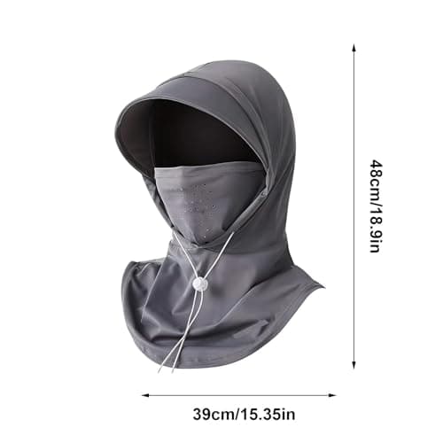 Summer Cooling Cycling Hat, UPF 50+ Protective Hood For Motorcycle Riding, Breathable Polyester Face Cover For Women Men, Sun Protection Headwear For Fishing Camping Walking Picnic Travel Commuting — view 5