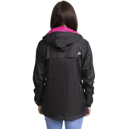 Trespass Womens Quikpac Packable Waterproof Walking Jacket - Black - 3XL — view 2