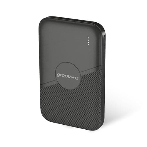 groov e Power Bank 5000 - Portable Phone Charger Power Bank for Smartphone, Android, & iPhone - 5000mAh Power Bank Fast Charging - USB-A & USB-C Output, USB-C Input - Pre-Charged