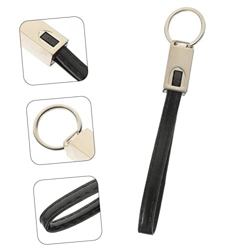 Leather Type-C Keychain Charging Cable for Mobile Phones, Compact Data Cord — view 2