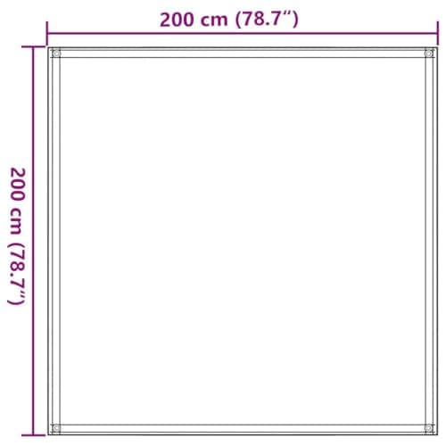 LoogCape Tent Rug 200 x 200 cm Anthracite White Weatherproof Breathable Easy to Cut to Size for Camping Hiking Outdoor Festival Beach Trekking with Eyelets and Mounting Hooks — view 6