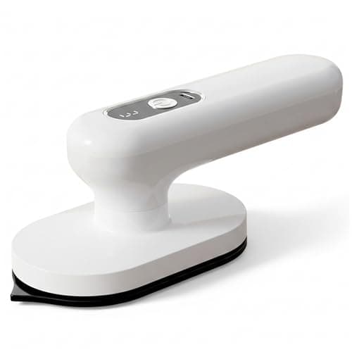Ameble Cordless Mini Iron for Crafts & Clothes, Portable Craft Iron with Fast 30-Second Heat Up, 90° Rotatable Handle for Flat & Vertical Ironing, Heat Press for Sewing