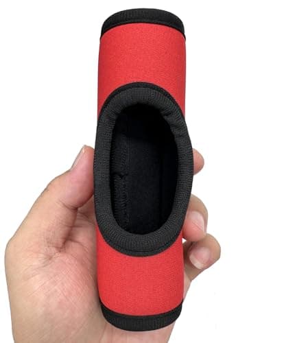 KOSTOO Neoprene Luggage Handle Wrap Soft Grip Handle Cover Luggage Identifier with Hollow Design for Suitcases Luggage Travel Accessories (3 PCS Red) — view 5