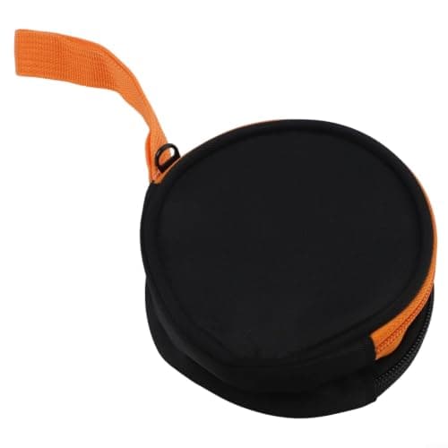 for solis Lite Carrying Case Compatible with Skyroam Mobile Hotspot - Shock Resistant Nylon Pouch with Zipper for Wireless Router Cable Organizer Orange Black 11x11x6cm — view 3